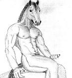 Relaxing Anthromorph Stallion