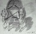 Belgian horses pulling a wagon
