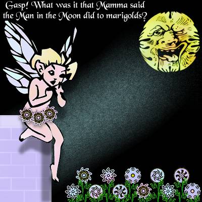 Moon and Marigolds