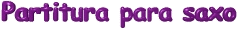 Partitura para saxo