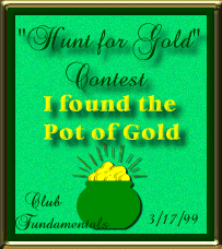 I Found the Pot of Gold Award