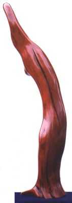 Red Cedar sculpture 'Aqualine' 1998