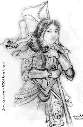 A Chinese woman in armor