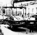 Car being lifted