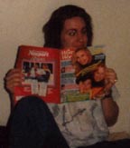 Leisure reading at Bruce Hall