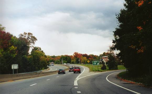 Northbound at Exit 14 1