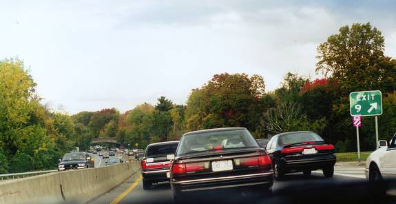 Hutchinson River Pkwy Northbound at Exit 9 3