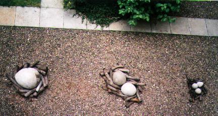 Six - cast cement sculpture