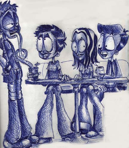Double Date by Danielle and myself L2R:Toad,Me, Danielle, Dave Foley