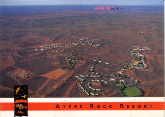 Postcard cover - Uluru