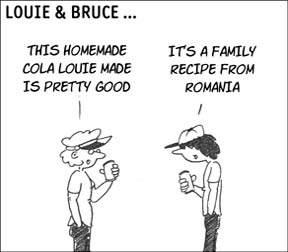 Louie & Bruce Romania panel 1