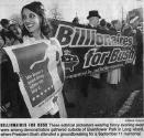 Billionaires for Bush Greet Bush's $2,000 a plate fundraiser, East Meadow, LI - photo by Konrad Fiedler, NY Sun