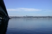 View of Seattle looking west from Mercer Island
