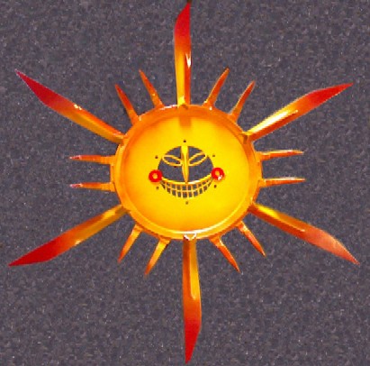Sun hanging in Phantom Canyon Brewery