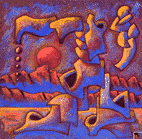 geroglifici - tec.mista 40x40