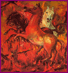 al fuoco - olio su tela 50x50