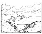 dessin montagne &eacute;cossaise