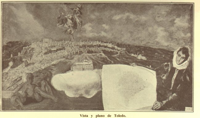 Vista y plano de Toledo.