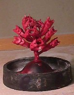Wax molds are formed into a tree