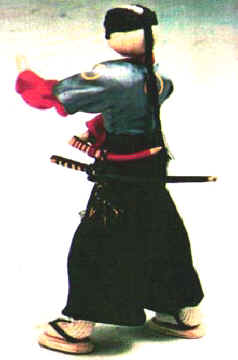 Samurai de costas