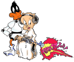Daffy & Porky and Kfratzz as the blaster