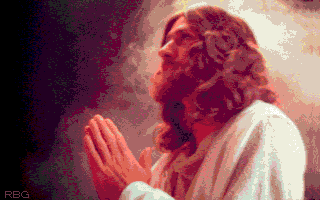 Jesus praying