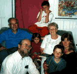 Bobby Bradford with parents, daughter and grandchildren