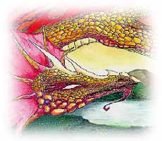 Bronze Dragon: a yellow golden dragon in front of three moons. Hmm, I've seen this somewhere...