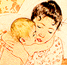 picture of Mother and child by Cassat