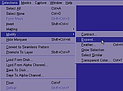 Selections/Modify/Expand