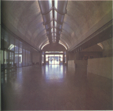 Down the Entrance Hall: one can immediately sense the change in light from the exterior