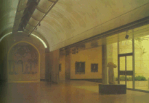 lunette at end of wall
