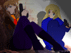 Faith, left; Renea, right about to battle