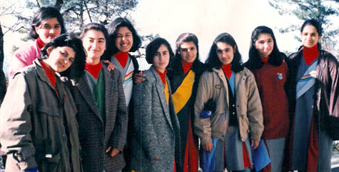 class of 1995 in winter uniforms