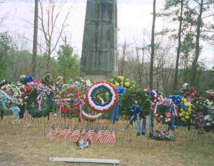 Over 50 wreaths were placed.