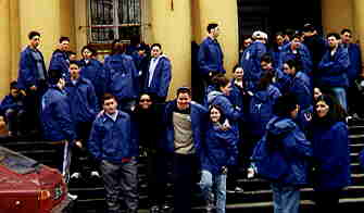 outside the Yeshiva of Lublin