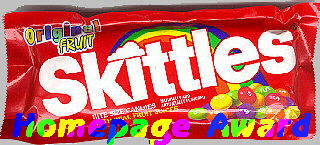 Skittles Home Page Award
