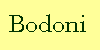 Bodoni