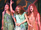 photo of the witches performance of Shakespeare on the Hudson