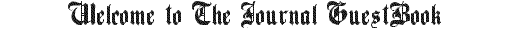The Journal GuestBook