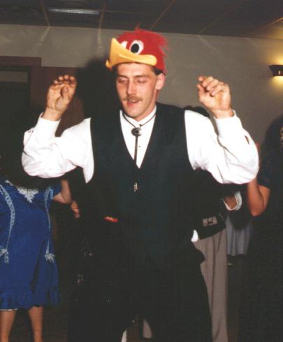 Show us how to do the Chicken Dance, Oakie!