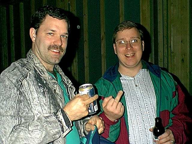 Gary & Steve in the new house