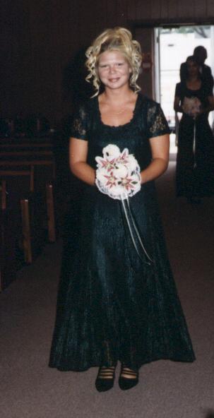 Janis walking down the aisle