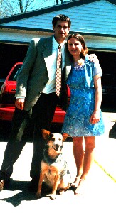 Me with Lindsay and Bootypants, Easter 2000