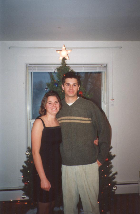 Lindsay and me, Christmas 1999