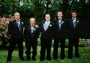 Groomsmen at the Thayer wedding