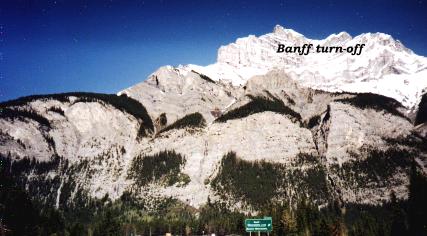 Banff turn off 95