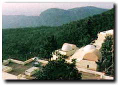 A view of Sterling Resorts and the ghats below