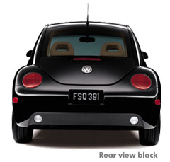 Bug, black, rearview