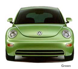 Bug, green, front view